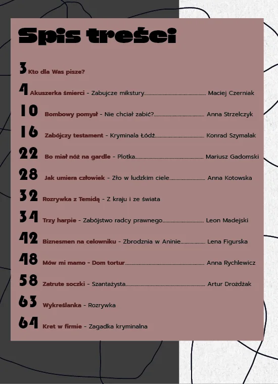 Projekt graficzny wydania specjalnego magazynu „Detektyw” — widok 2